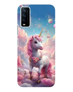 Чохол для Vivo Y12s з картинкою «Єдиноріг серед хмар»