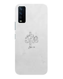 Чохол для Vivo Y12s з картинкою «Івана 3:16 Хрест» Чохол для Vivo Y12s з картинкою «Івана 3:16 Хрест»