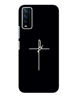 Чехол для Vivo Y12s с картинкой «Тонкий крест»