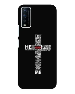 Чехол для Vivo Y12s с картинкой «Текстовый крест»