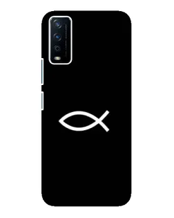 Чехол для Vivo Y12s с картинкой «Символ рыбы Jesus»