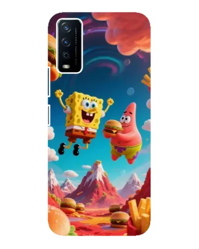 Чохол для Vivo Y12s з картинкою «Космічний фастфуд»