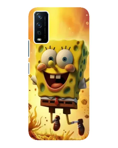 Чохол для Vivo Y12s з картинкою «Губка Боб стрибає»