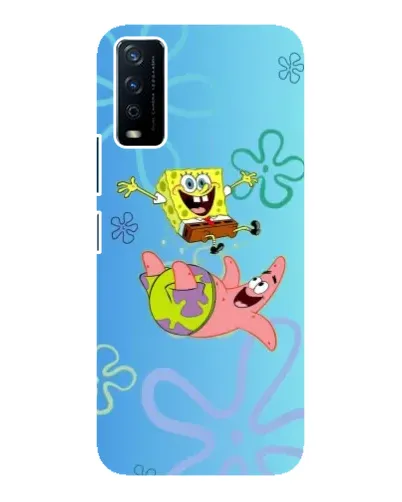 Чохол для Vivo Y12s з картинкою «Спанч Боб та Патрік»