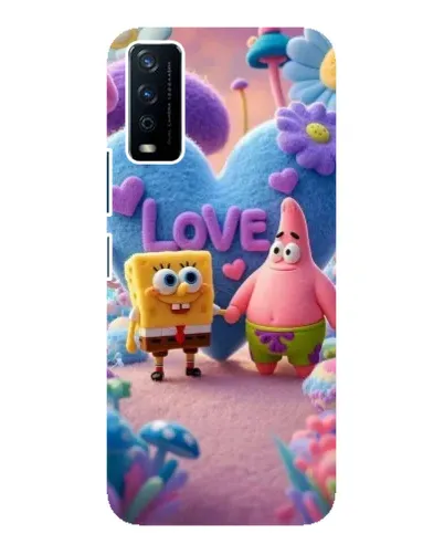 Чохол для Vivo Y12s з картинкою «Губка Боб Патрік»