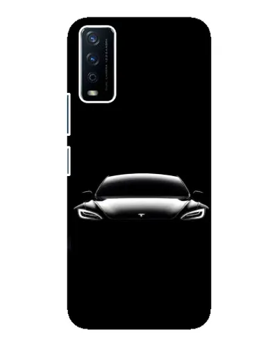 Чохол для Vivo Y12s з картинкою «Фари Tesla Night» Чохол для Vivo Y12s з картинкою «Фари Tesla Night»