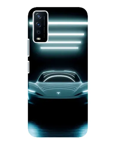 Чохол для Vivo Y12s з картинкою «Tesla в неоні» Чохол для Vivo Y12s з картинкою «Tesla в неоні»