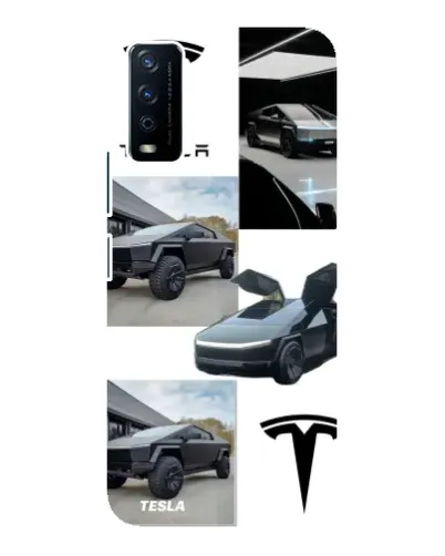 Чохол для Vivo Y12s з картинкою «Колаж Cybertruck Tesla» Чохол для Vivo Y12s з картинкою «Колаж Cybertruck Tesla»