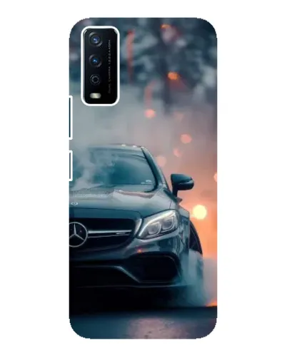 Чехол для Vivo Y12s с картинкой «Mercedes — ночной город» Чехол для Vivo Y12s с картинкой «Mercedes — ночной город»