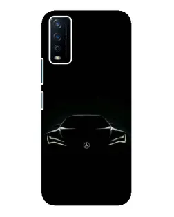 Чехол для Vivo Y12s с картинкой «Mercedes — силуэт авто» Чехол для Vivo Y12s с картинкой «Mercedes — силуэт авто»