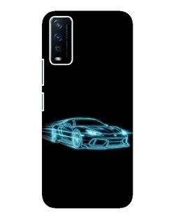 Чохол для Vivo Y12s з картинкою «Неоновий контур Lamborghini» Чохол для Vivo Y12s з картинкою «Неоновий контур Lamborghini»
