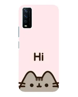 Чохол для Vivo Y12s з картинкою «Пушин каже Hi»