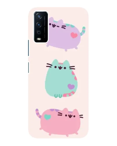 Чохол для Vivo Y12s з картинкою «Pusheen тріо» Чохол для Vivo Y12s з картинкою «Pusheen тріо»