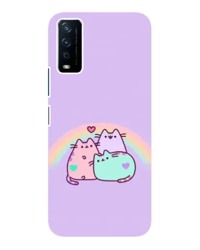 Чохол для Vivo Y12s з картинкою «Веселкові Пушини» Чохол для Vivo Y12s з картинкою «Веселкові Пушини»