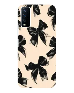 Чохол для Vivo Y12s з картинкою «Патерн чорні банти» Чохол для Vivo Y12s з картинкою «Патерн чорні банти»