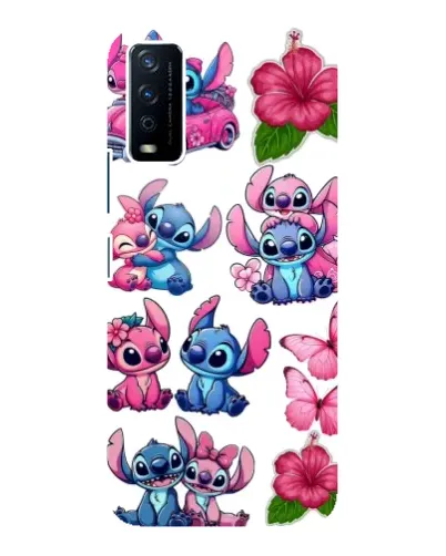 Чохол для Vivo Y12s з картинкою «Стікери Stitch та Angel» Чохол для Vivo Y12s з картинкою «Стікери Stitch та Angel»