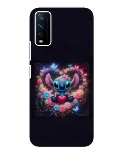 Чохол для Vivo Y12s з картинкою «Stitch у квітах» Чохол для Vivo Y12s з картинкою «Stitch у квітах»