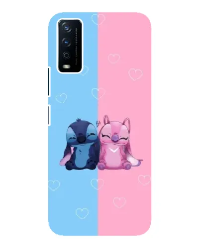 Чохол для Vivo Y12s з картинкою «Stitch та Angel Love» Чохол для Vivo Y12s з картинкою «Stitch та Angel Love»