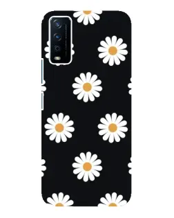 Чохол для Vivo Y12s з картинкою «Ромашки на чорному» Чохол для Vivo Y12s з картинкою «Ромашки на чорному»