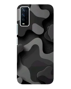 Чохол для Vivo Y12s з картинкою «Темний абстрактний камуфляж» Чохол для Vivo Y12s з картинкою «Темний абстрактний камуфляж»