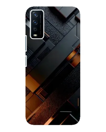 Чохол для Vivo Y12s з картинкою «Чорні геометричні блоки» Чохол для Vivo Y12s з картинкою «Чорні геометричні блоки»