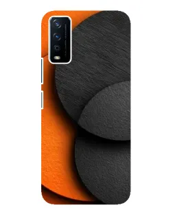 Чохол для Vivo Y12s з картинкою «Геометрія помаранчевих кіл»