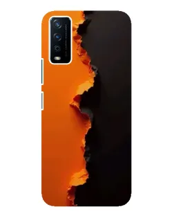 Чохол для Vivo Y12s з картинкою «Помаранчевий розлом»