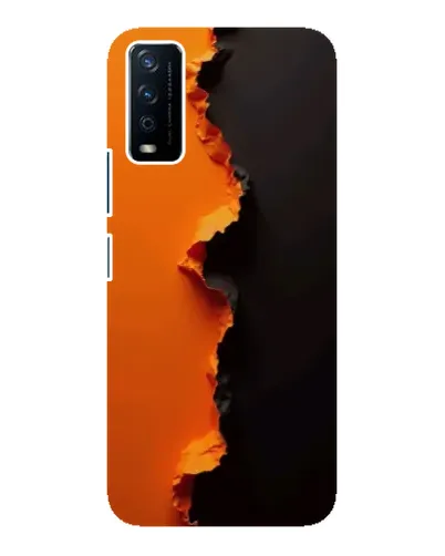 Чохол для Vivo Y12s з картинкою «Помаранчевий розлом» Чохол для Vivo Y12s з картинкою «Помаранчевий розлом»
