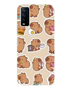 Чохол для Vivo Y12s з картинкою «Капібари паттерн» Чохол для Vivo Y12s з картинкою «Капібари паттерн»