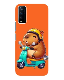 Чохол для Vivo Y12s з картинкою «Капібара на скутері» Чохол для Vivo Y12s з картинкою «Капібара на скутері»
