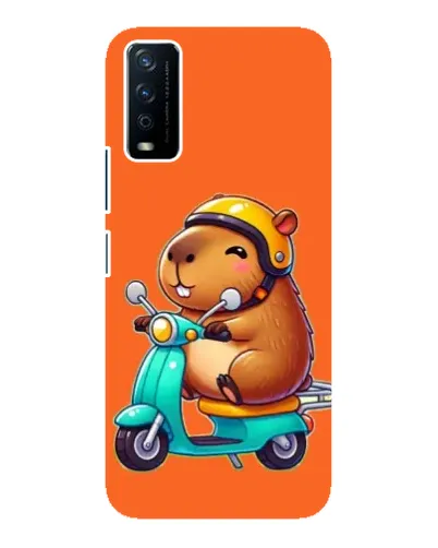 Чохол для Vivo Y12s з картинкою «Капібара на скутері» Чохол для Vivo Y12s з картинкою «Капібара на скутері»