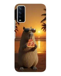 Чохол для Vivo Y12s з картинкою «Капібара з піцою» Чохол для Vivo Y12s з картинкою «Капібара з піцою»