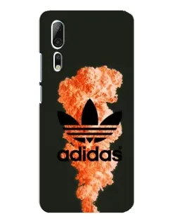 Чехол для ZTE Axon 10 Pro с картинкой «Оранжевый дым Adidas»