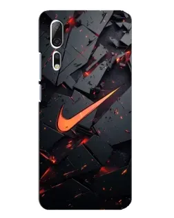 Чехол для ZTE Axon 10 Pro с картинкой «Nike — эффект разломов» Чехол для ZTE Axon 10 Pro с картинкой «Nike — эффект разломов»