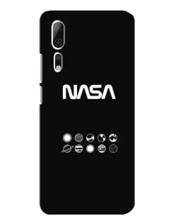 Чехол для ZTE Axon 10 Pro с картинкой «NASA — технический принт» Чехол для ZTE Axon 10 Pro с картинкой «NASA — технический принт»
