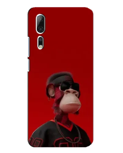 Чехол для ZTE Axon 10 Pro с картинкой «Bored Ape в красном»