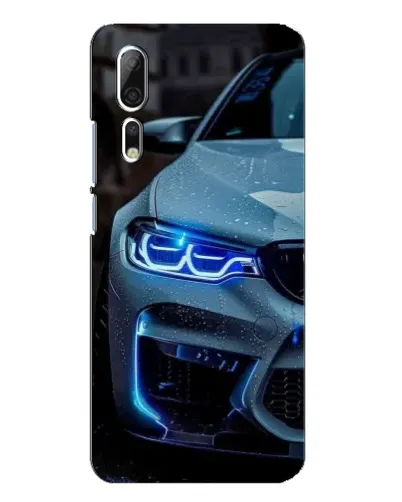 Чехол для ZTE Axon 10 Pro с картинкой «Взгляд BMW с синими фарами»