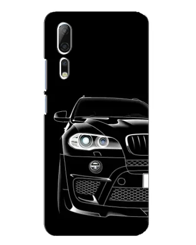 Чехол для ZTE Axon 10 Pro с картинкой «Темный силуэт BMW»