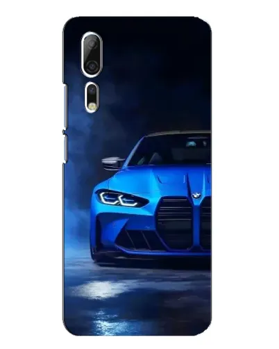 Чехол для ZTE Axon 10 Pro с картинкой «Голубая BMW M4»