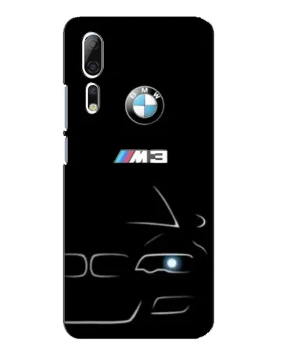 Чехол для ZTE Axon 10 Pro с картинкой «Минималистичный принт BMW M3»