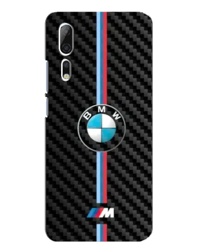 Чехол для ZTE Axon 10 Pro с картинкой «Эмблема BMW и карбон»