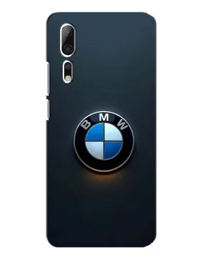 Чехол для ZTE Axon 10 Pro с картинкой «Логотип BMW — минимализм»