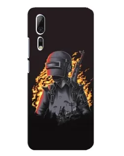 Чехол для ZTE Axon 10 Pro с картинкой «PUBG — огненный силуэт» Чехол для ZTE Axon 10 Pro с картинкой «PUBG — огненный силуэт»