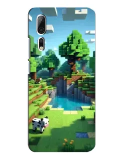 Чохол для ZTE Axon 10 Pro з картинкою «Minecraft літній день»