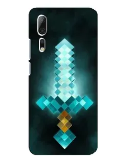 Чохол для ZTE Axon 10 Pro з картинкою «Алмазний меч неон»