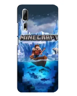 Чохол для ZTE Axon 10 Pro з картинкою «Minecraft льодянийсвіт»