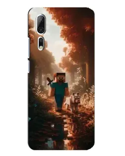 Чохол для ZTE Axon 10 Pro з картинкою «Стів у лісі»