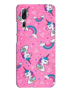 Чехол для ZTE Axon 10 Pro с картинкой «Unicorn паттерн розовый» Чехол для ZTE Axon 10 Pro с картинкой «Unicorn паттерн розовый»