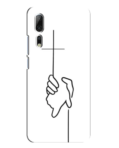 Чехол для ZTE Axon 10 Pro с картинкой «Рука держит»