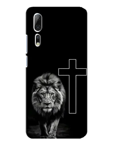 Чехол для ZTE Axon 10 Pro с картинкой «Лев и Крест»